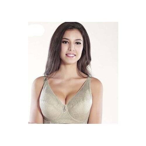 New thin big chest gather bra 48 46/105G 44F 42/95E bra plus size E F G cup push up classic bra lace intimate brassiere BH C3203