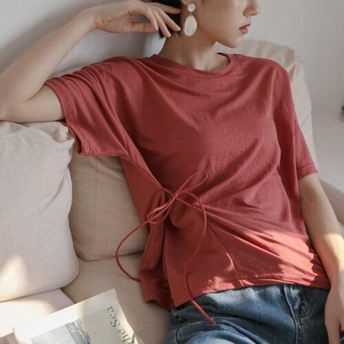 Женские хлопковые футболки Sepaugot China At AliExpress