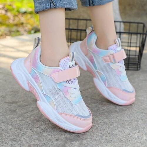 Sport Girls Sneakers Children Casual Shoes For Kids Sneakers Boys Shoes Breathable Mesh Running Trainerrs Footwear School Summer
