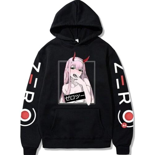 Japanese Anime DARLING in the FRANXX Hoodie Zerotwo Clothes Women Hoodie Sweatshirt LoogSleeve Street Style Spring Autumn Hoodie