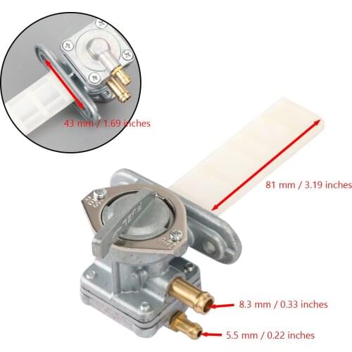 Artudatech FUEL VALVE PETCOCK fit for Kawasaki ZG1000 Concours 1000 1000GTR 51023-1130 Motorcycle Accessories Parts