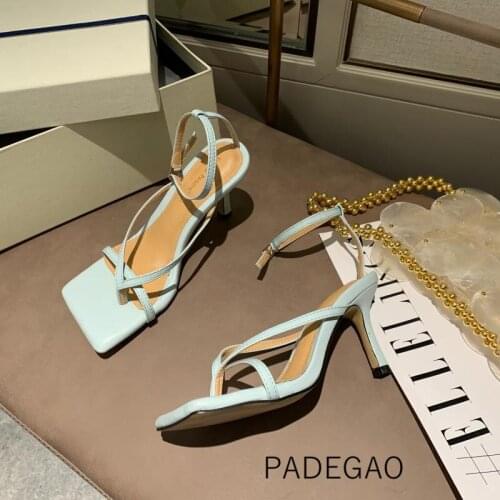 High Heel 2020 Women Sandals Black Rome Sandals Party Elegant Concise Fashion Woman Sandals