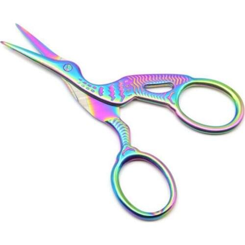 Retro Crane Vintage Scissors Cross Stitch Sewing Scissors Thread Cutter Embroidery Sewing Tailor Cutting Scissor Handcraft Tools