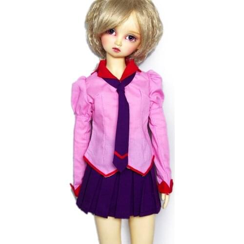 [wamami] 251# Bakemonogatari Cosplay Uniform For 1/4 MSD AOD BJD Dollfie