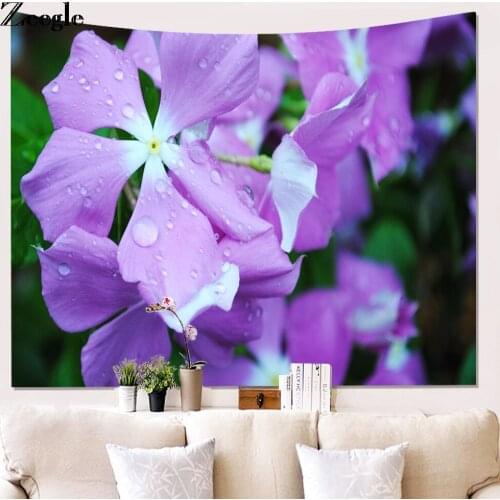 Zeegle Flower Pattern Tapestry Wall Hanging Tapestries Bedspread Yoga Mat Blanket Bed Table Cloth Beach Towel