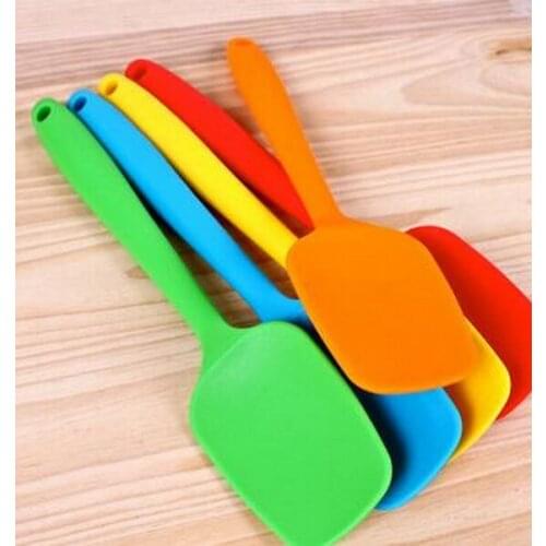 100pcs/lot, T Font Large Size 28cm Practical Cake Butter Cream Spatula Oil Bread Scraper Silicone Baking Tools Kitchen Tool