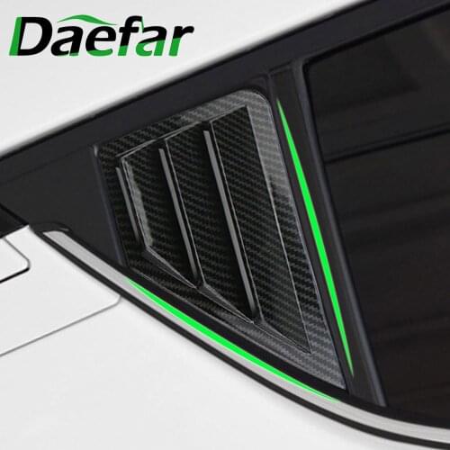 2Pcs Car Rear Windows Cover Sticker Window Triangle Shutters Trim for Toyota C-HR CHR C HR 2016 - 2020 Accessories
