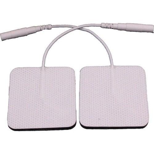 20 Pcs Non-Woven Massage Gel Patch Reusable Electrode Pads 2 mm For EMS Muscle Stimulator Tens Acupuncture Therapy Massager