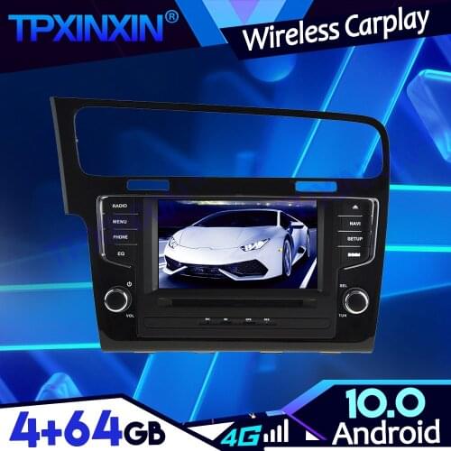 Android 10.0 PX6 IPS Carplay 4G-64G For Volkswagen Golf 7 2013-2018 Tape Recoder Multimedia Player Head Unit Navi GPS Auto Radio