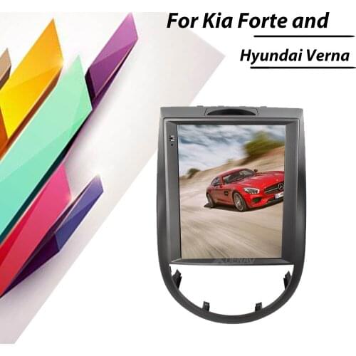 Autoradio Tesla Style Vertical Screen For KIA Forte Car Radio DVD Player For Hyundai Verna GPS Multimedia Navigation