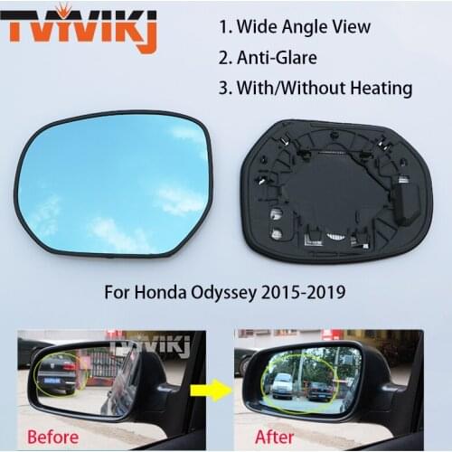 TVYVIKJ Side Rearview Mirror Blue Glass Lens For HONDA Odyssey 2015-2019 Wide Angle View anti glare door mirror wing