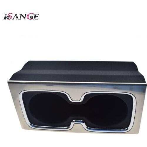 Center Console Cup Drinks Holder Chrome Trim Dual 23467147 For GMC Sierra Chevrolet Silverado 1500 2500 3500 HD 2014 2015 2016