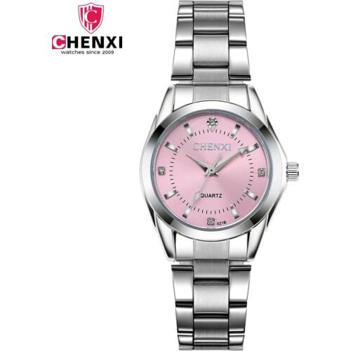CHENXI Watch Women Top Brand Luxury Rhinestone Womens Watches Stainless Steel Fashion Waterproof Ladies Watch Women Watch Clock