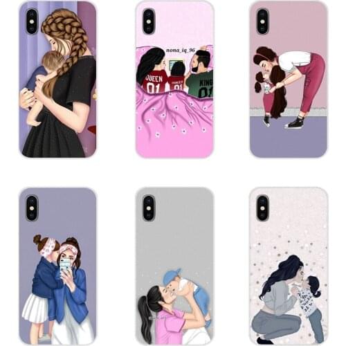 For Xiaomi Redmi Note 3 4 5 6 7 8 Pro Mi Max Mix 2 3 2S Pocophone F1 Accessories Phone Cases Covers Baby mom dad