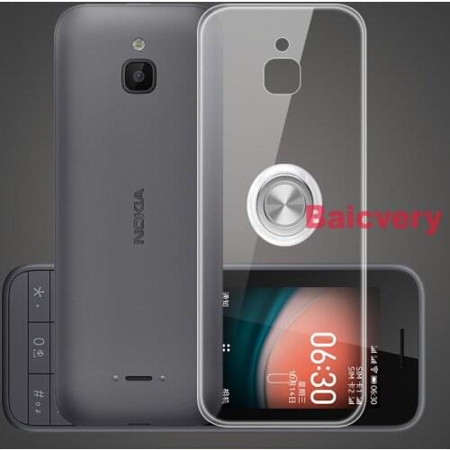 Case for Nokia 6300 4G Cover Magnetic Car Finger Ring Holder Soft TPU Shockproof Case for Nokia 8000 4G TA-1303 Coque