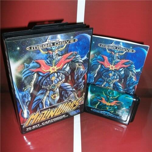 MazinWars EU Cover with Box and Manual For Sega Megadrive Genesis Video Game Console 16 bit MD card