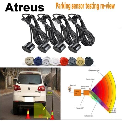 Atreus 4pc Car Parking Sensor Monitor Tracker Reversing Probe For BMW e46 e39 e36 Audi a4 b6 a3 a6 c5 Renault duster Lada granta