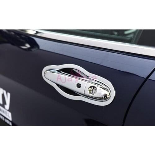 For Jeep Cherokee 2014 2015 2016 2017 2018 Chrome Car Styling Door Handle Cover Bowl Insert Trim Grab Protector Auto Accessories