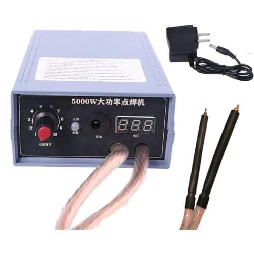 KKmoon Handheld Spot-welding Machine 5000W DIY Battery Welding Machine Current Adjustable Utility Automatic Welding Machine