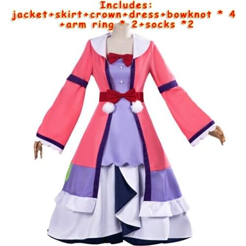 Anime Says Good Night In The Devil City Cosplay Princess Kemien Goth Pajamas Clothes Dress Pants Skirt Socks Hair Accessories