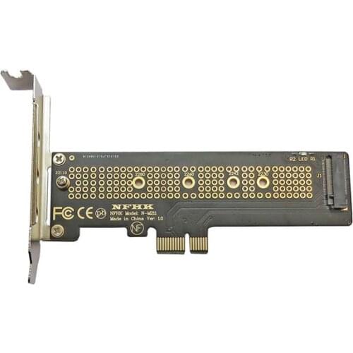 Half-height bracket 22110 NVMe M.2 NGFF SSD to PCIe x1 4.0 adapter card adapter