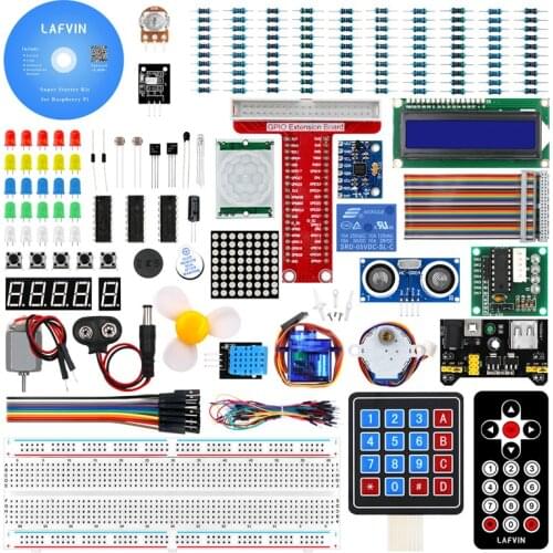 10set/lot LAFVIN Super Starter Kit for Raspberry Pi, Model 3B+ 3B 3A+ 2B 1B+ 1A+ Zero W+ Diy Kit