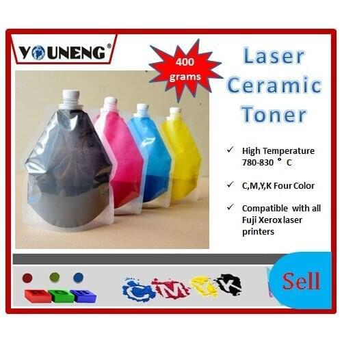 Compatible bulk laser ceramic toner for xerox 6510 6500 215 color copier,ceramic toner powder CMYK 100g/color 400g