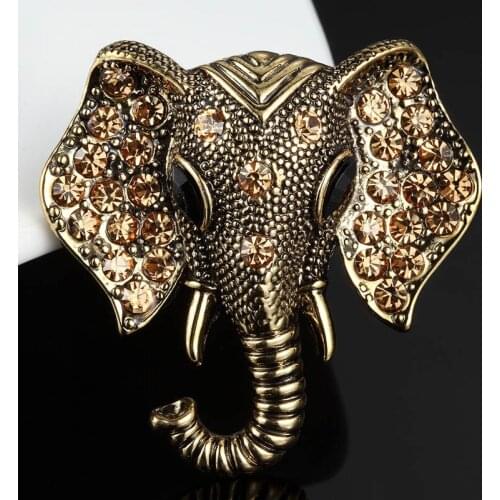 Fashion Mens Brooches Jewelry cute Elephant Hijab Pins Accessory Vintage Broches Bijuteriras Men Brooch cartoon scarf Pins