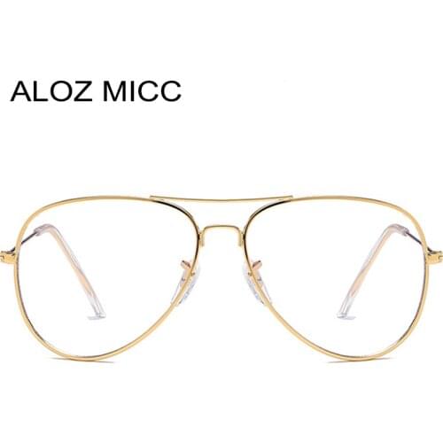 ALOZ MICC Fashion Women Pilot Eyeglasses Frame Hot Men Optics Glasses Frame Q207