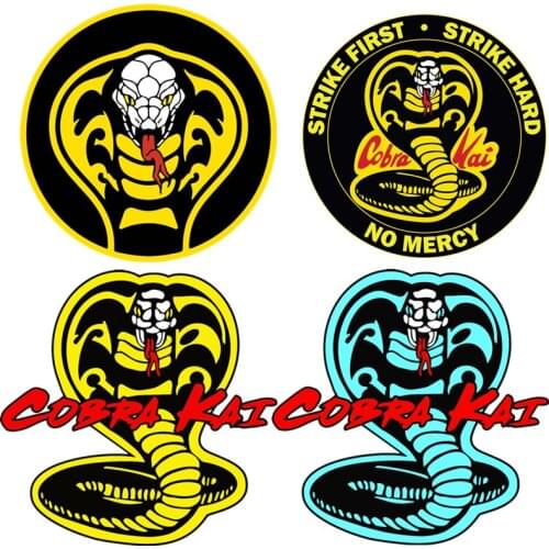 Three Ratels F40 Cool TV Show Cobra Kai Stickers DIY Motorcycle Luggage Phone Guitar Skateboard Cool Graffiti Sticker Decal