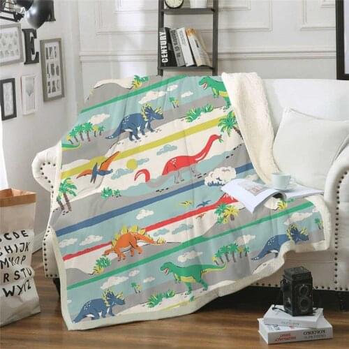 New fashion cartoon dinosaur blanket