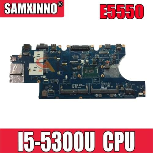 Original Laptop motherboard For DELL Latitude E5550 I5-5300U ZAM81 LA-A911P CN-0W4CTJ 0W4CTJ Mainboard