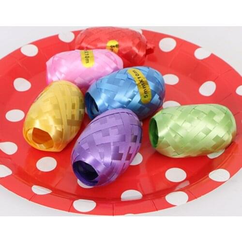 Holiday ribbon balloon decoration 6Pcs rugby ribbon a bag of 6 rolls 10 meters per roll Birthday party wedding decoration