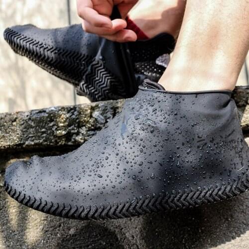 Rain Boots Waterproof Shoe Covers Cover Outdoor Rainy Weather Reusable Waterproof Shoe Cover Silicone Material