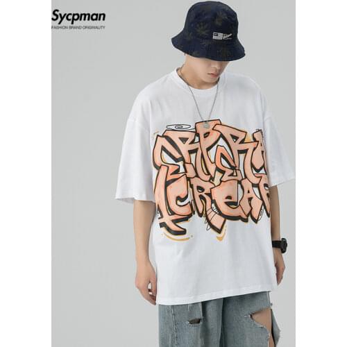 SYCPMAN Men's T-shirts With Inscriptions