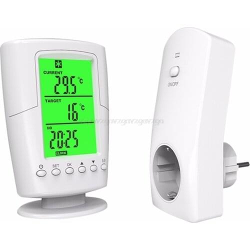 Digital Wireless wifi Thermostat Room Temperature Controller Heating and Cooling function with Remote Control + LCD backlight
