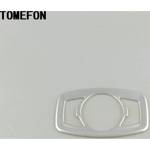 TOMEFON For Ford Kuga Escape 2017 ABS Matte Chrome Headlight Switch Button Trim Inner Car Styling stickers Mouldings Frame