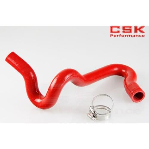 Turbo Silicone hose Intercooler hose For Audi A4 1.8T Quattro B5 1.8L RED + two clamps aluminum