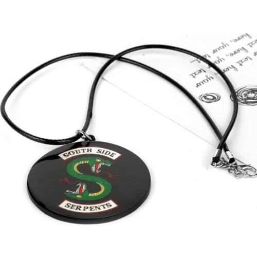 TV Riverdale Necklace for Women South Side Serpents Pendant Choker Jewellery Necklaces for Teen Girls