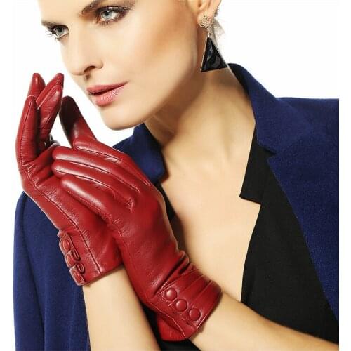 Top Quality Suede Leather Rivet Glove Girl Summer Waist Street Glove Gothic 1 Pair/lots