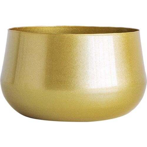 Golden Vase Creative Flower Pot Nordic Style Flower Pot Iron Art Creative Vase Container Courtyard Garden Flower Decoration