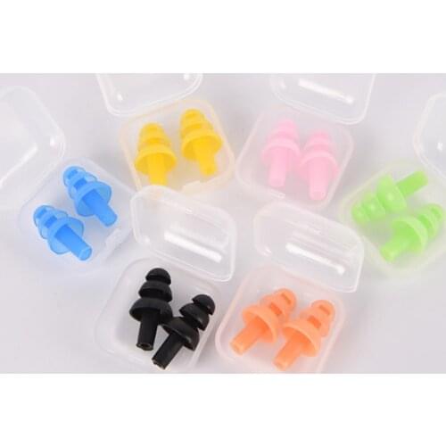 1 Pair Silicone Ear Plugs Anti Noise Snore Earplugs Comfortable Swimming Ear Plug