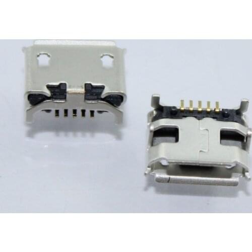 Cltgxdd 10PCS Micro 5P Micro USB jack connector for phone GPS,charging port data port for phone,big OX horn feet DIP 5P SMD V8