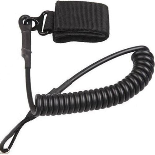 EDC Outdoor Equipment Multi Anti-lost Stretch Tactics Bungee Hanging Rope Anti-Theft Key Chain Elastic Retractable Buckle