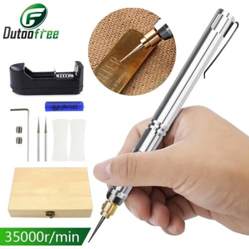 1 Set Cordless Drill Bit Tool Engraver Electric Pen Dremel Mini Drill DIY Mini Electric Drill Power Tools With Box