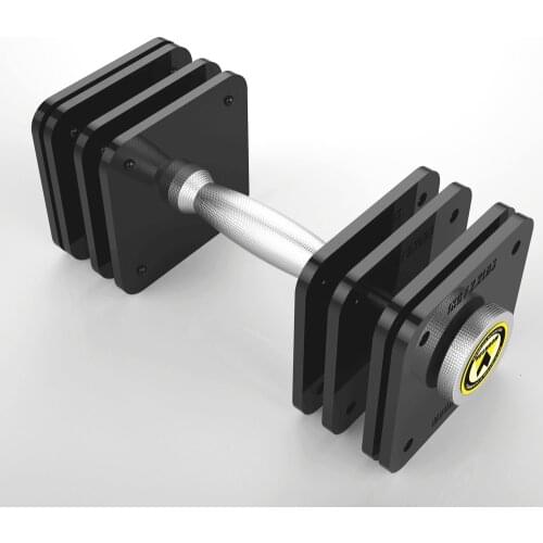 Pure Steel Fitness Men and Women Home 20KG Electroplating Adjustable Dumbbell Fitness Sports Equipment