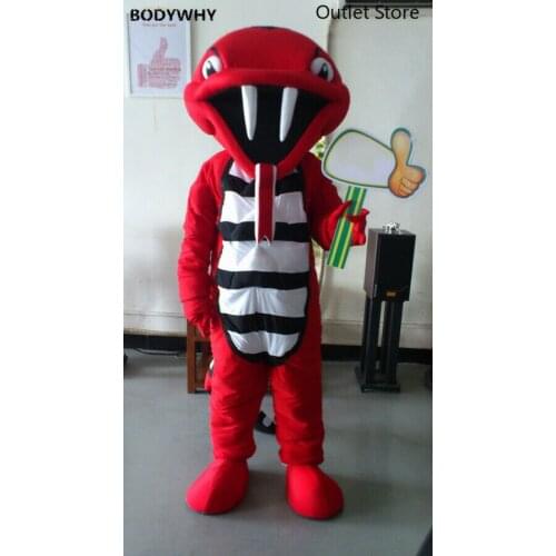 Snake Cobra Mascot Costume Cosplay Party Dress Unisex Halloween Cartoon Clothing Fursuit Outfits Carnival Xmas Easter Ad Clothes