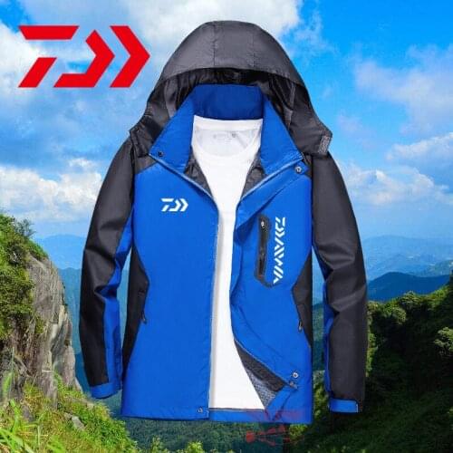 Daiwa Fishing Jacket Single Layer Thin Jacket Men Outdoor Cycling Fishing Waterproof Breathable Jacket Trekking Climbing Jacket