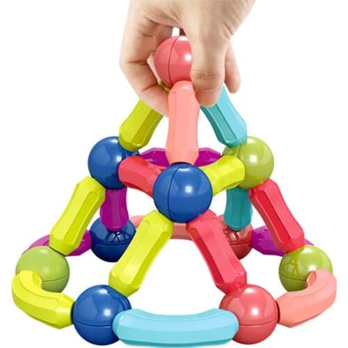 Big Size Magnet Sticks Magnetic Designer Set Creative Building Blocks Educational Magnet Construction Toys For Children Gifts