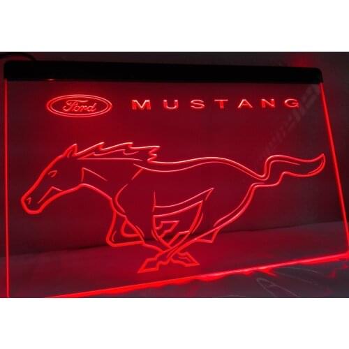 LR064- Ford Mustang Neon LED Neon Light Sign